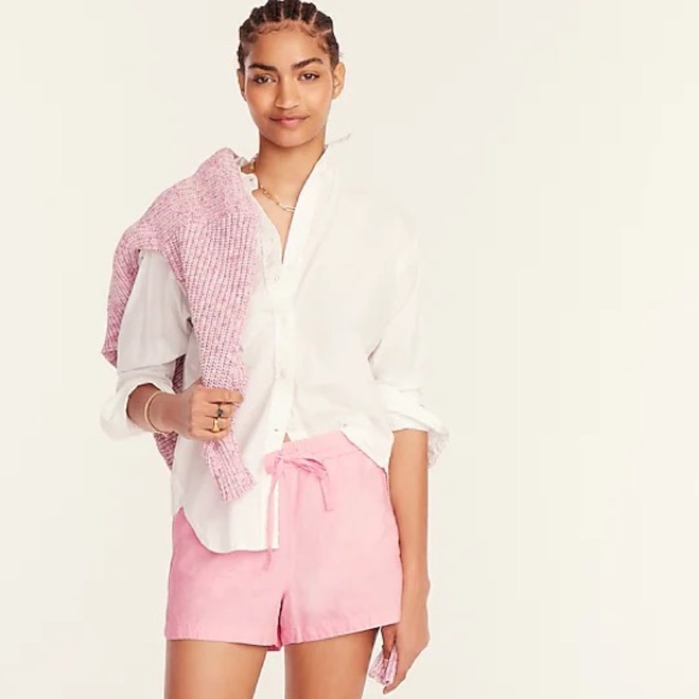 J Crew seaside short in linen blend